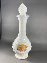 Load image into Gallery viewer, Avon Bud Vase Roses Roses Cologne Milk Glass Bottle Vintage Empty