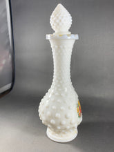 Load image into Gallery viewer, Avon Bud Vase Roses Roses Cologne Milk Glass Bottle Vintage Empty