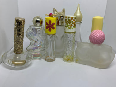 8 Avon Vintage Empty Cologne Bottles After Shave