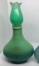 Load image into Gallery viewer, Avon Vintage Rapture Cologne Blue Green Glass Bottle Empty