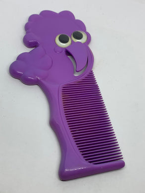 Avon Purple Bird Comb Plastic Google Eyes Vintage Collectible with Clip