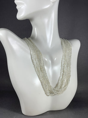 Vintage Necklace 8-Strand Seed Glass Beads 18 Inch