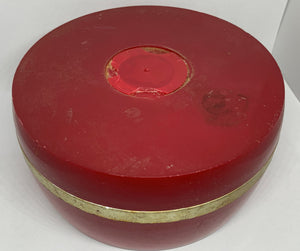 Avon Powder Red Container Makeup Plastic Charisma Beauty Dust Vintage Empty