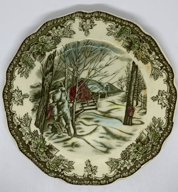 Sugar Maple's The Friendly Village Johnson Bro's Decorative Plate 6 Inch