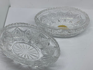 Tiara Fostoria Vintage Crystal Egg Container 24% Lead Crystal Exclusives