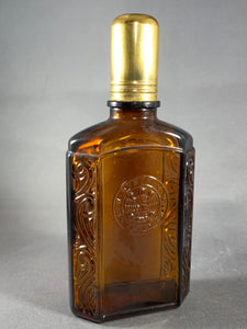 Vintage Brown Glass Stetson After Shave Cologne Bottle Empty