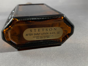 Vintage Brown Glass Stetson After Shave Cologne Bottle Empty