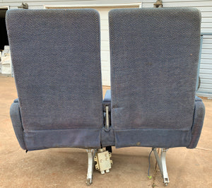 Blue Seats Lockheed Martin L1011 Tristar 500 Chairs Royal Jordanian Airline Airplane